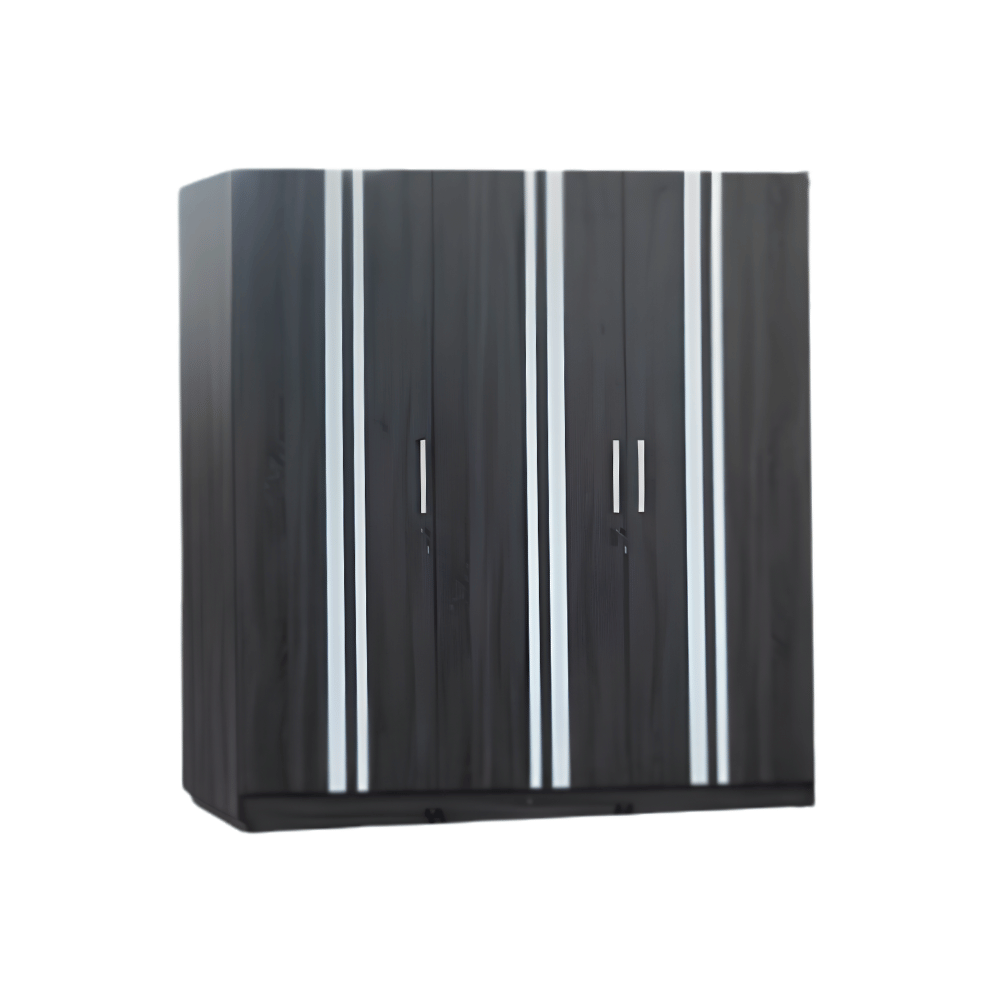 ตู้เสื้อผ้า 3 บานเปิด WISDOM DESIGN FURNITURE รุ่น WR601 180 ซม. สีแอชบราวน์